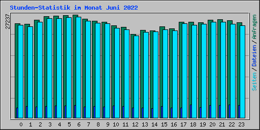 Stunden-Statistik im Monat Juni 2022