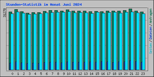Stunden-Statistik im Monat Juni 2024