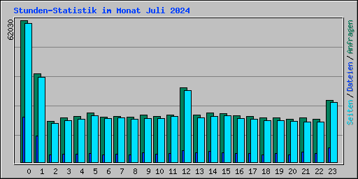 Stunden-Statistik im Monat Juli 2024