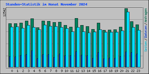 Stunden-Statistik im Monat November 2024