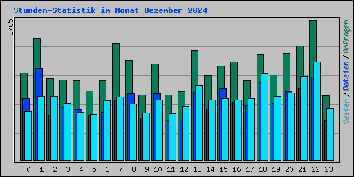 Stunden-Statistik im Monat Dezember 2024